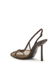 LE SILLA Brown Calf Leather Bos Taurus Platform Pumps