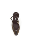 LE SILLA Brown Calf Leather Bos Taurus Platform Pumps