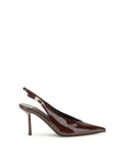 LE SILLA Brown Calf Leather Bos Taurus High Heel Pumps