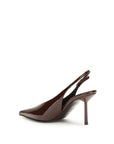 LE SILLA Brown Calf Leather Bos Taurus High Heel Pumps