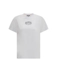 Ganni White Cotton T-Shirt