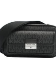 Michael Kors Black Canvas Crossbody Bag