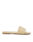 Bottega Veneta Beige Lamb Leather Flat Sandals
