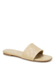 Bottega Veneta Beige Lamb Leather Flat Sandals