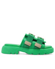 Bottega Veneta Bicolor Nylon Slides