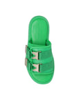 Bottega Veneta Bicolor Nylon Slides