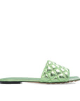 Bottega Veneta Bicolor Calfskin Flat Sandals