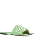Bottega Veneta Bicolor Calfskin Flat Sandals