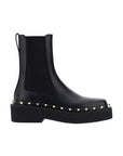 Valentino Garavani Black Calfskin Chelsea Boots