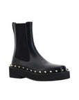 Valentino Garavani Black Calfskin Chelsea Boots