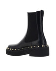 Valentino Garavani Black Calfskin Chelsea Boots