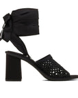 Miu Miu Black Fabric Platform Sandals