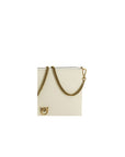 PINKO Beige Calf Leather Bos Taurus Shoulder Bag