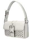 Michael Kors White Leather Shoulder Bag