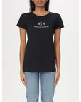 Armani Exchange Black Cotton T-Shirt