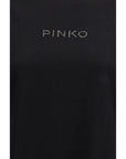 PINKO Black Cotton T-Shirt