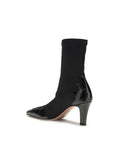 Paris Texas Black Calf Leather Bos Taurus Ankle Boots