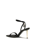 Tom Ford Black Goatskin Stiletto Heel Sandals