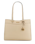 Michael Kors Beige Leather Tote Bag