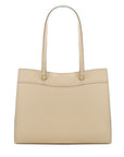Michael Kors Beige Leather Tote Bag