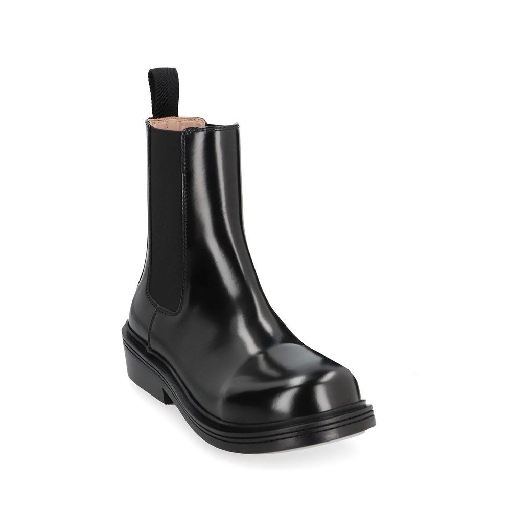 Bottega Veneta Black Calfskin Ankle Boots
