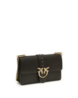 PINKO Bicolor Calf Leather Bos Taurus Shoulder Bag