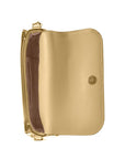 Michael Kors Gold Leather Crossbody Bag