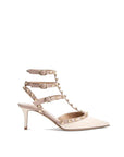 Valentino Garavani Beige Calfskin High Heel Pumps