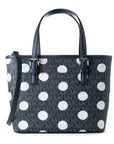 Michael Kors Blue Canvas Tote Bag