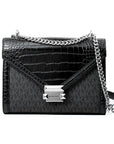 Michael Kors Black Canvas Crossbody Bag