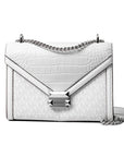 Michael Kors White Canvas Crossbody Bag