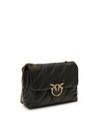 PINKO Bicolor Calf Leather Bos Taurus Shoulder Bag
