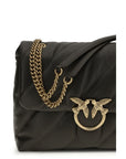 PINKO Bicolor Calf Leather Bos Taurus Shoulder Bag