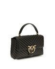 PINKO Bicolor Calf Leather Bos Taurus Handbag