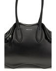 Alexander McQueen Black Calf Leather Bos Taurus Shoulder Bag