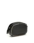 Valentino Garavani Black Calf Leather Bos Taurus Shoulder Bag