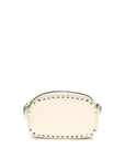 Valentino Garavani Beige Calf Leather Bos Taurus Shoulder Bag
