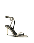 Tom Ford Gold Calf Leather Bos Taurus Stiletto Heel Sandals