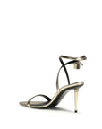 Tom Ford Gold Calf Leather Bos Taurus Stiletto Heel Sandals