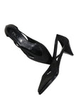 Prada Black Silk Mid Heel Pumps