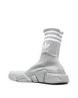 BALENCIAGA X ADIDAS Gray Nylon Athletic Sneakers