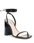 Miu Miu Black Calfskin Sandals
