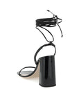 Miu Miu Black Calfskin Sandals