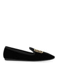 Miu Miu Black Fabric Ballet Flats