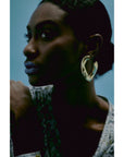Patrizia Pepe Gold Plastic Earrings