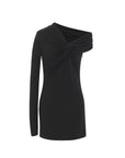 Saint Laurent Black Viscose Casual Dress