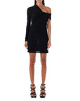Saint Laurent Black Viscose Casual Dress