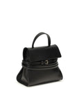 Moschino Black Calf Leather Bos Taurus Handbag