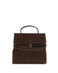 Moschino Brown Calf Leather Bos Taurus Handbag