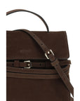 Moschino Brown Calf Leather Bos Taurus Handbag